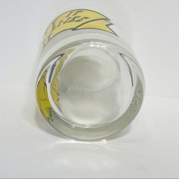 Try-Y-Y It Youll Like It Vintage Yellow Bar Glass Tumbler 80s Collectible - Picture 5 of 6